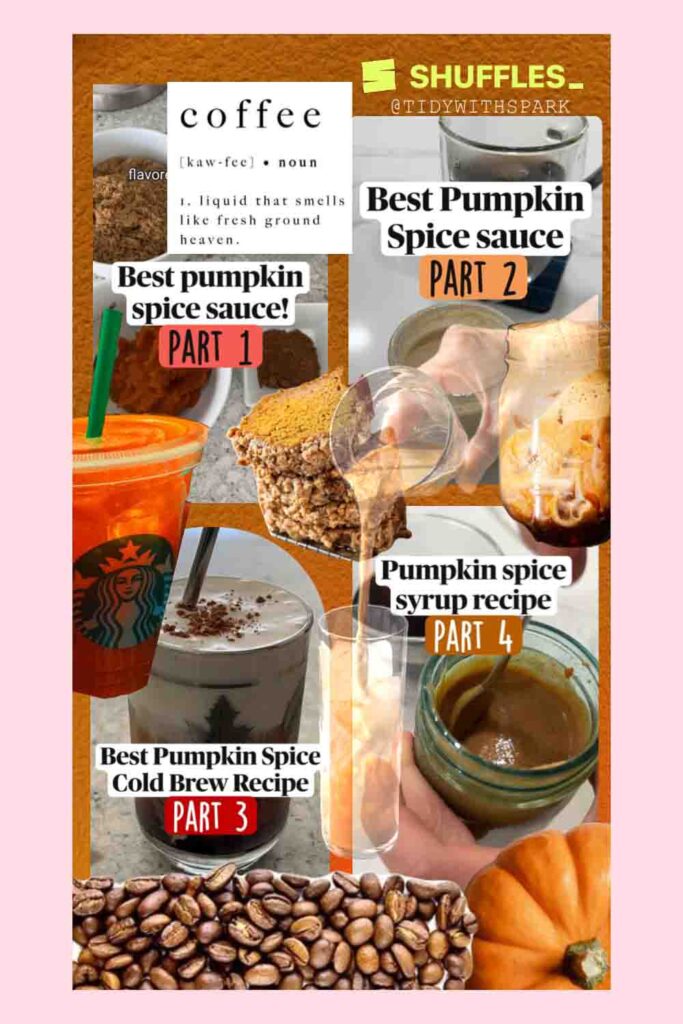 Pin with SPARK Shuffles App Pumpkin Spice Coffee Recipes