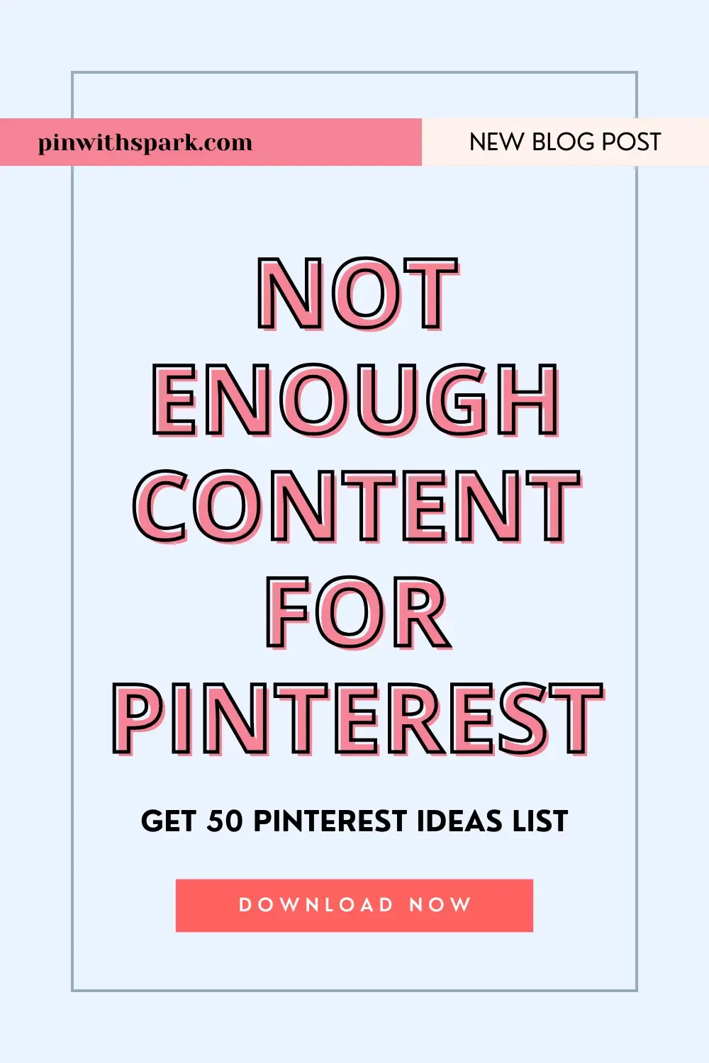 Not enough content for pinterest text overlay pinwithspark.com