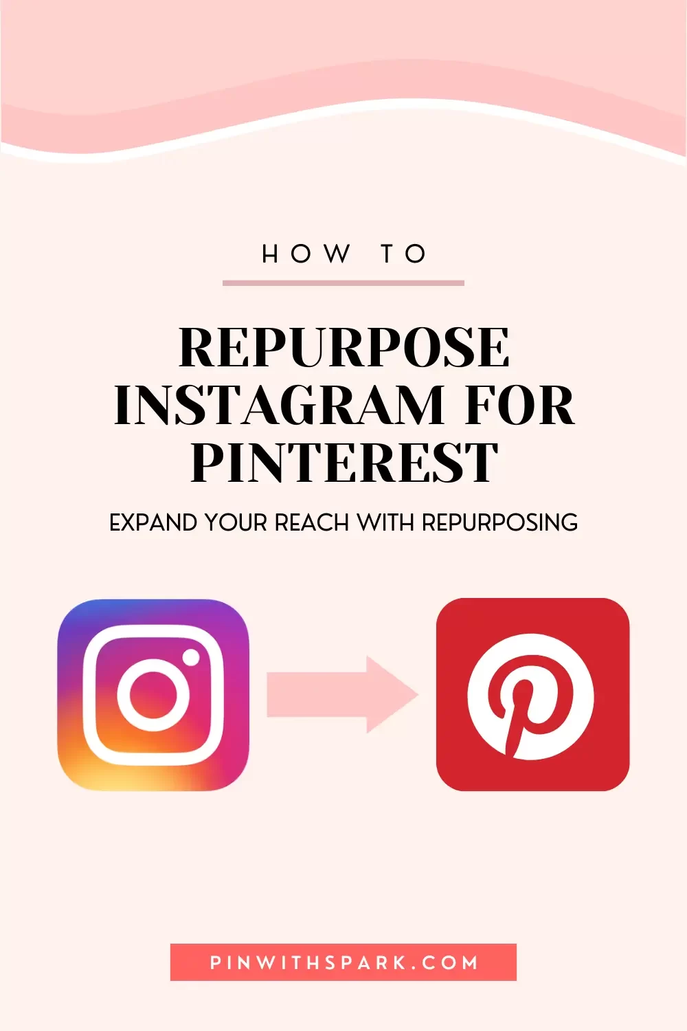 How to repurpose instagram for Pinterest with instagram and pinterest icons