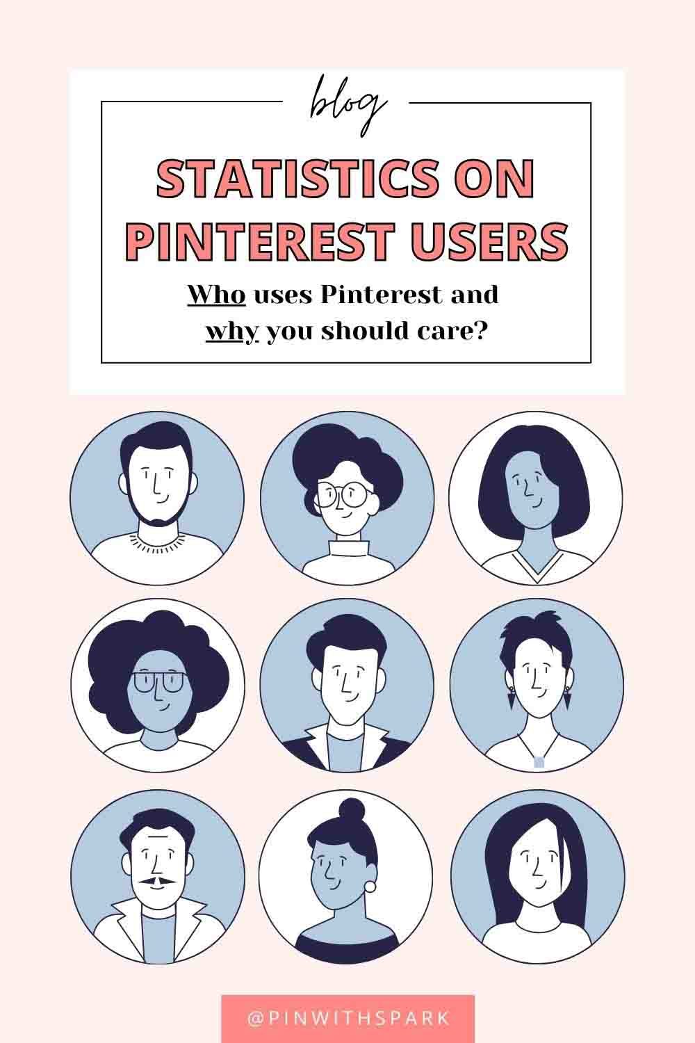 Who uses Pinterest text overlay with different bubbles with cartoon images of people