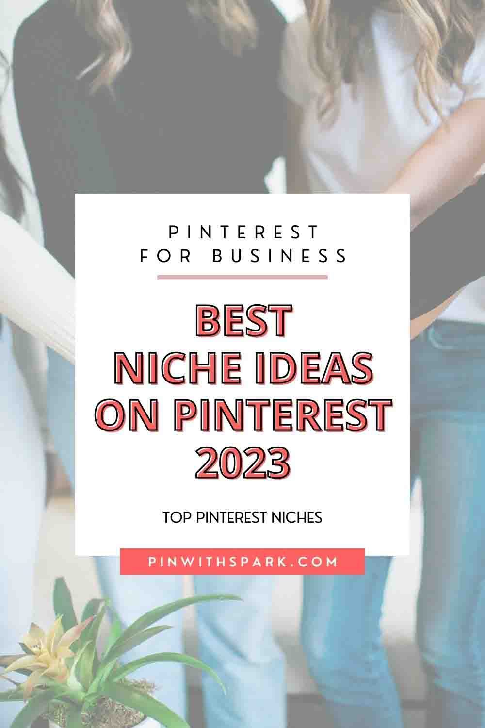 Best niche ideas on Pinterest 2023 text overlay pinwithspark.com