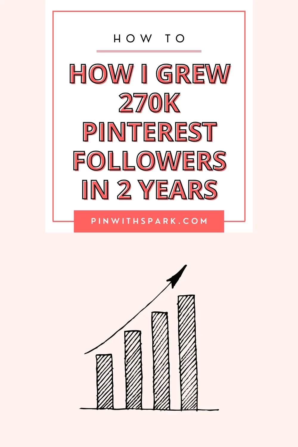 How I grew 270K followers in 2 years growth chart pinwithspark.com